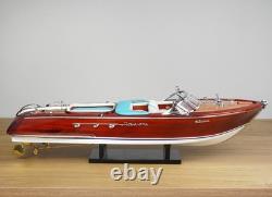 Bateau en bois modèle Riva Aquarama 21'' 53cm Cadeau d'anniversaire pour Papa
