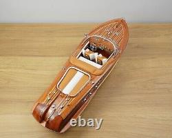 Bateau en bois modèle de bateau rapide 21 Riva échelle 1/16