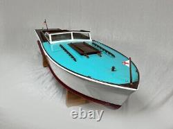Bateau en bois modèle vintage de grande taille