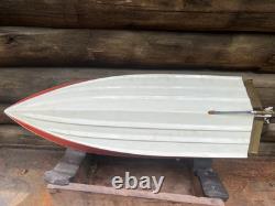 Bateau en bois vintage Dumas 'Deep Vee 21' Kit #1421 30Long K/B 3.5 de 1978