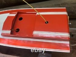 Bateau en bois vintage Dumas 'Deep Vee 21' Kit #1421 30Long K/B 3.5 de 1978