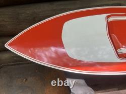 Bateau en bois vintage Dumas 'Deep Vee 21' Kit #1421 30Long K/B 3.5 de 1978