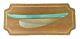 Bateau En Bois Vintage En Demi-coque Sur Support Mural Peint En Bleu