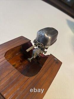 Bateau jouet en bois vintage IMP avec moteur de bateau hors-bord électrique modèle (JAPON) TYPE SPÉCIAL