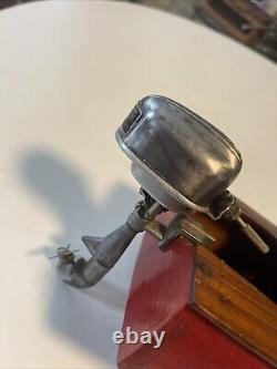 Bateau jouet en bois vintage IMP avec moteur de bateau hors-bord électrique modèle (JAPON) TYPE SPÉCIAL