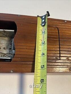 Bateau jouet en bois vintage IMP avec moteur de bateau hors-bord électrique modèle (JAPON) TYPE SPÉCIAL