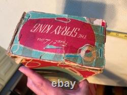 Bateau jouet modèle à batterie Vtg Fleet Line Spray King années 50 Japon boîte impeccable