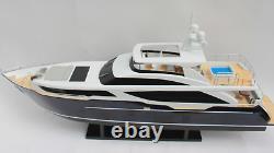 Bateau modèle Princess 30M Bleu Yacht modèle 3' de qualité fait main