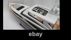 Bateau modèle Princess 30M Bleu Yacht modèle 3' de qualité fait main