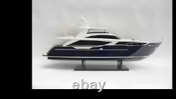 Bateau modèle Princess 30M Bleu Yacht modèle 3' de qualité fait main