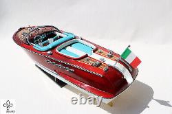 Bateau modèle Riva Aquarama 40cm/15.74 Bateau à moteur italien en bois Livraison gratuite
