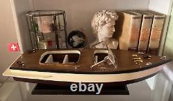 Bateau modèle Riva Bateau à moteur en bois L 45 Support unique Collection vintage