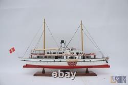 Bateau modèle en bois Stadt Luzern vapeur 28 par LuxShips