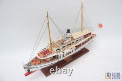 Bateau modèle en bois Stadt Luzern vapeur 28 par LuxShips