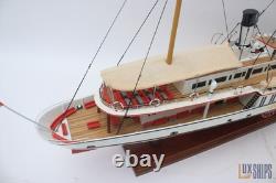 Bateau modèle en bois Stadt Luzern vapeur 28 par LuxShips