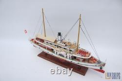Bateau modèle en bois Stadt Luzern vapeur 28 par LuxShips