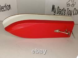 Bateau modèle en bois Vintage Toytime, à piles, fabriqué au Japon, non testé, avec boîte