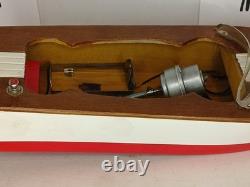 Bateau modèle en bois Vintage Toytime, à piles, fabriqué au Japon, non testé, avec boîte
