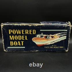 Bateau-modèle motorisé années 1950 en plastique/bois Union Craft original JAPON