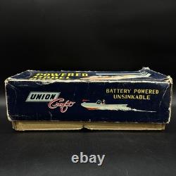 Bateau-modèle motorisé années 1950 en plastique/bois Union Craft original JAPON