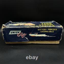 Bateau-modèle motorisé années 1950 en plastique/bois Union Craft original JAPON