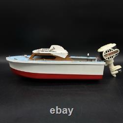 Bateau-modèle motorisé années 1950 en plastique/bois Union Craft original JAPON