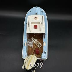 Bateau-modèle motorisé années 1950 en plastique/bois Union Craft original JAPON