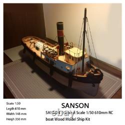 Bateau-tug SANSON à l'échelle 1/50 610mm Kit de modélisme en bois RC
