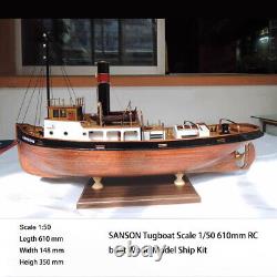 Bateau-tug SANSON à l'échelle 1/50 610mm Kit de modélisme en bois RC