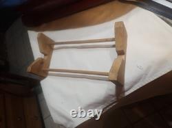 Bateau vintage fait main, modèle de bateau en bois de 39 pouces de long
