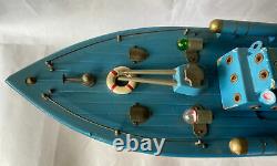 Batterie De Bateau Torpedo Tsukuda Modèle En Bois 46cm Über Rare Vintage Article