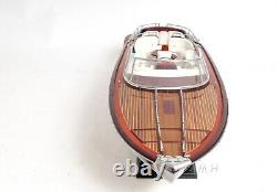 Beau modèle de bateau de course en bois Riva Rivarama SPEEDBOAT Yacht Nouveau