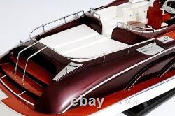 Beau modèle de bateau de course en bois Riva Rivarama SPEEDBOAT Yacht Nouveau