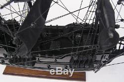 Black Pearl Caribbean Pirate Tall Ship 20 Construit En Bois Modèle Voile Bateau Assemblé
