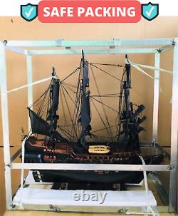 Black Pearl Modèle En Bois Pirate De Bateau Caraïbes Nautique Décor Obtenez 1 Livraison Gratuite