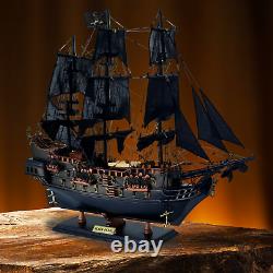 Black Pearl Modèle En Bois Pirate De Bateau Caraïbes Nautique Décor Obtenez 1 Livraison Gratuite