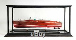Bois Et Plexiglas Case 37 Affichage Pouces Modèles Collectibles Speed ​​boat Hobby