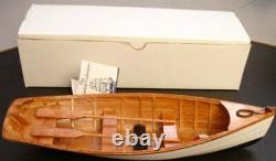 Bois Row Boat Skif Dory Canoe Modèle Bateau À Rames Skiff 11,5 Décoration Nautique Nouveau