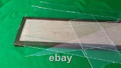 Boîte de présentation en acrylique de 35 avec base en bois pour objets de collection de paquebots de croisière<br/>