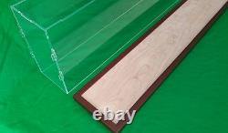 Boîte de présentation en acrylique de 35 avec base en bois pour objets de collection de paquebots de croisière<br/>		