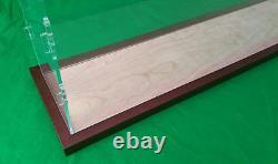 Boîte de présentation en acrylique de 35 avec base en bois pour objets de collection de paquebots de croisière 
	<br/>
	