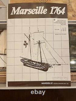 C Mamoli 1/64 Marseille 1764 Kit de maquette de bateau en bois de qualité musée C Mamoli