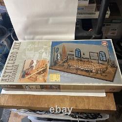Chantier naval XIX Diorama Constructo Modèle de bateau en bois du 19ème siècle