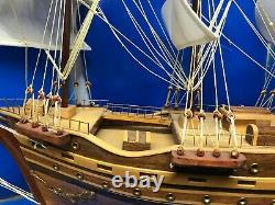 Clipper Ship Nautical Sail Boat Display Model Finished Inlaid Wood 28 Big