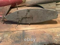 Collection de coques de yachts de bassin anciens / voiliers, 3 modèles vintage en bois