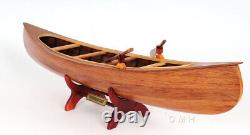 Collection décorative de modèles de bateaux en canoë de Peterborough