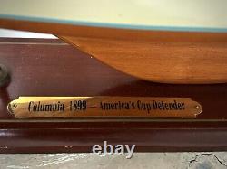 Columbia 1899 Maquette de bateau défenseur de la Coupe de l'America