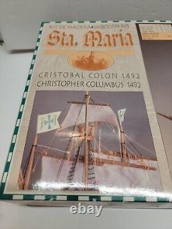 Constructo Santa Maria Christophe Colomb Bateau Modèle en Bois Haut de Gamme 5/12