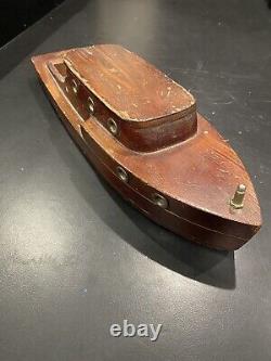 Coque de bateau en bois fait main vintage