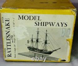 Corsaire Rattlesnake américain 1781 Model Shipways kit de maquette nautique en bois #2028 1/64
